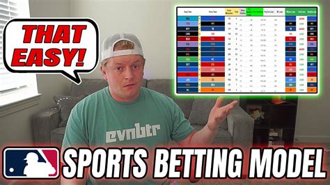 How to Build a Sports Betting Model for MLB .
